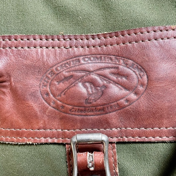 Vintage Orvis canvas and leather duffel bag set - Picture 15 of 16